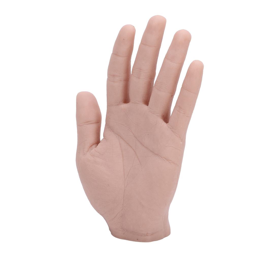 Modelo de Mano Masculina de Silicona Reutilizable Simulación Modelo de Mano Artificial de Silicona Mano Artificial Flexible para Accesorios de Festival