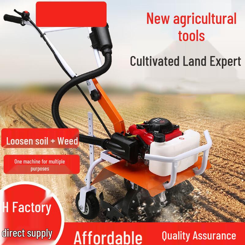 Gasoline Powered Mini Tiller & Cultivator CN plug (adapter included)