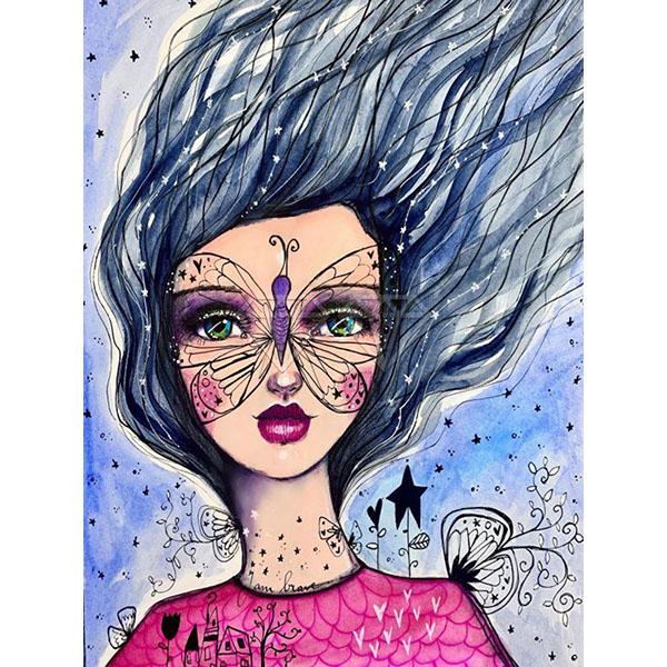 DIY 5D Diamond Painting Comic for Girl Diamond Mosaic Cross Stitch Kits Home Decoration Full Round Diamond Embroidery