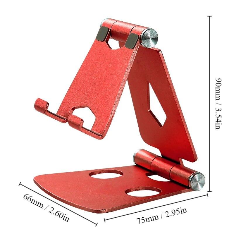 Metal Mobile Phone Holder Stand On Desktop Aluminum Alloy Tablet Holder For IPhone/IPad/Xiaomi Universal Table Cell Phone Stand