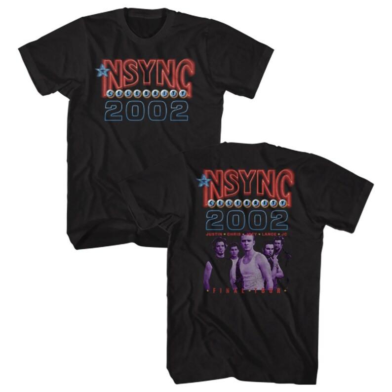 NSYNC Shirt Celebrity Final Tour 2002 Graphic Tee Unisex T-Shirt XXL