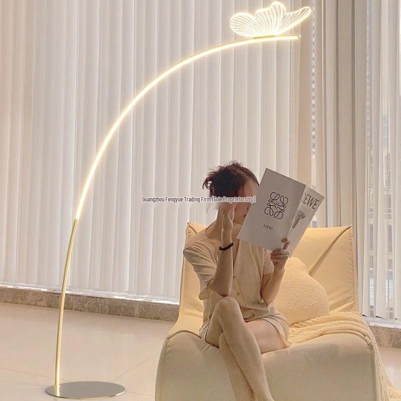 Butterfly Floor Lamp for Living Room: Eye-Care, Creative Design, Ideal for Study, Bedroom, or Lounge Atmosphere.