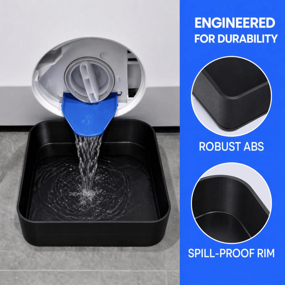 Lekdichte Wasmachine Afvoer Trechter Anti-Overloop Water Opvangbak Huishoudelijk