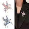 1pc Beautiful Enamel Flying Horse Brooch - Big Wings Elf Animal Unisex Brooch Pins For Women Men Party Office Creative Gift