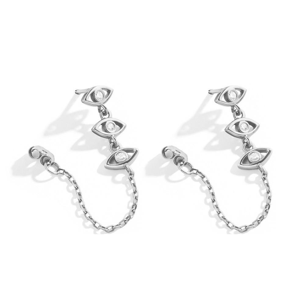 

Трендовые геометрические серьги-подвески для глаз, сплав с покрытием, стильная модная бижутерия