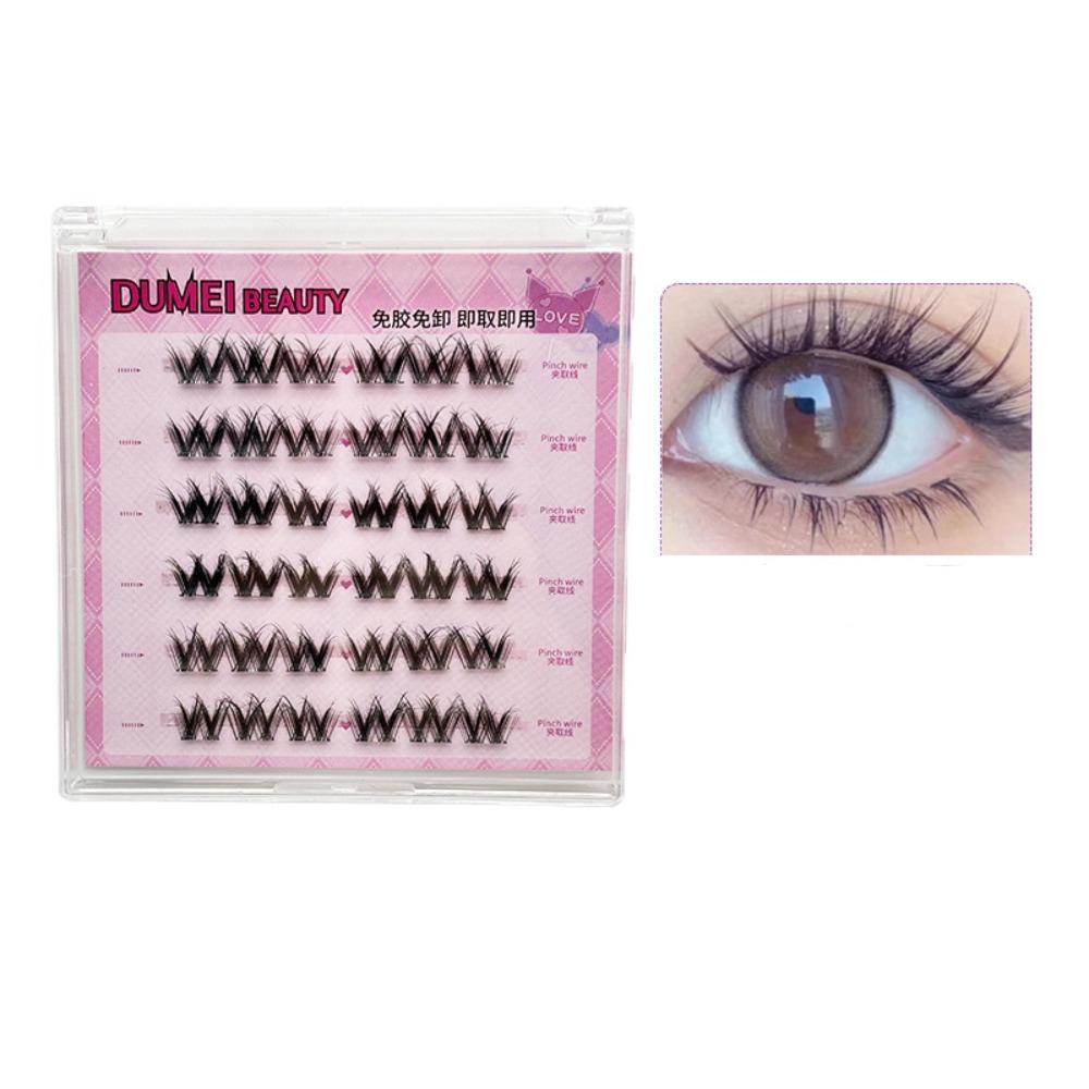 DIY Adhesive False Eyelashes Makeup False Eyelash Clusters Self-adhesive Lash Clusters Women/Girls
