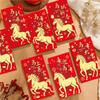 6Pcs/Set Horse Year Spring Festival Red Envelopes Chinese New Year Envelope  for Chinese New Year