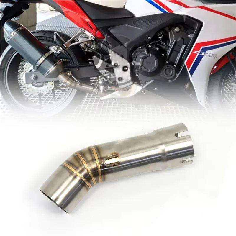 A51K-Motorcycle Exhaust Escape Middle Link Pipe 51Mm For FZ8 FZ8N FZ8S FZ8N YZF-FZ8 FZ800 Fazer 2010 - 2015