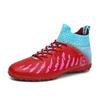 Fashion Men Long Spike Soccer Shoes TF/FG High Top Anti-Slip Male Football Boots Children's Outdoor Durable Ankle Cleats Soccer Sneakers