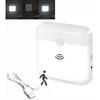 Motion Sensor Led Night Light Wireless Wall Square Usb Smart Rechargeable Magnetic 2-colors Bedroom Lights Corridor Hallway Lamp