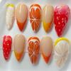 Lemongrass Strawberry 3D Stereo Detachable Wearable Nails for Manicures