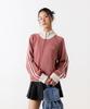 ODDSTUDIO Sporty Track Semi-Crop Knit Zip-Up - Pink