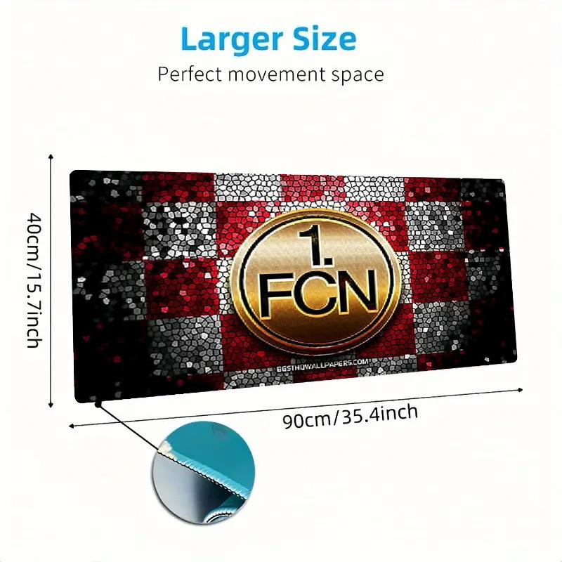 1.FC Nürnberg Logo Color Mouse Pad Large Gaming Table Cushion Non-slip Laptop Tablet Big Mousepad XXL Mat Mini PC Playmat With Lock edge