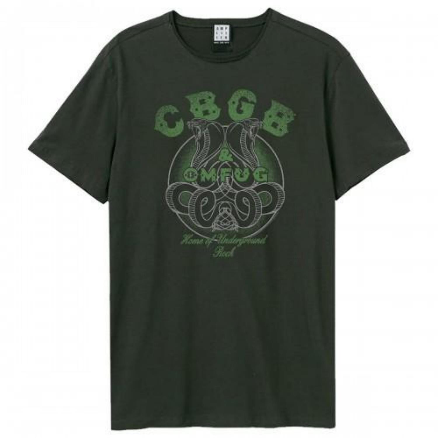 Amplified Unisex Adult CBGB Snake Logo T-Shirt S