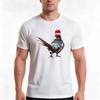 Christmas Pheasant with Christmas hat  Festive pheasants  game birdChristmas Pheasant art TShirt Summer Casual Cotton Tee