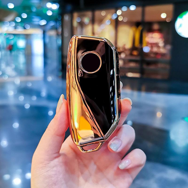 For BMW I7 X7 G07 LCI IX I20 X1 U11 7 Series G70 G09 XM U06 G81 M3 2023 TPU Car Key Case Cover Shell Fob Protector Keyless