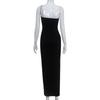 Women's clothing French European and American sexy three-dimensional flower pleated temperament elegant pure hip suspender dress