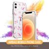 for iPhone 12 Mini Case Clear,TLT Pink Bow Transparent Soft Shockproof Protective Slim Thin Bumper Pattern Design Phone Case