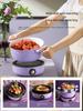 220V Electric Grill Barbecue Machine Home Electric Hot Pot Multi Cooker with 2 Pots