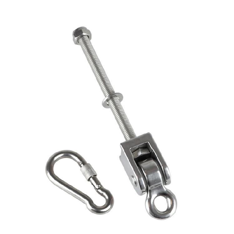 Hängematten-Schaukel-Aufhänger Karabinerhaken Edelstahl Schaukelhaken mit Lager für Innen/Außen Schaukel-Zubehör Langlebig