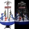 VidaXL Snowy Christmas Tree with Umbrella Base Christmas Decoration Artificial Fir Living Room Home 289930