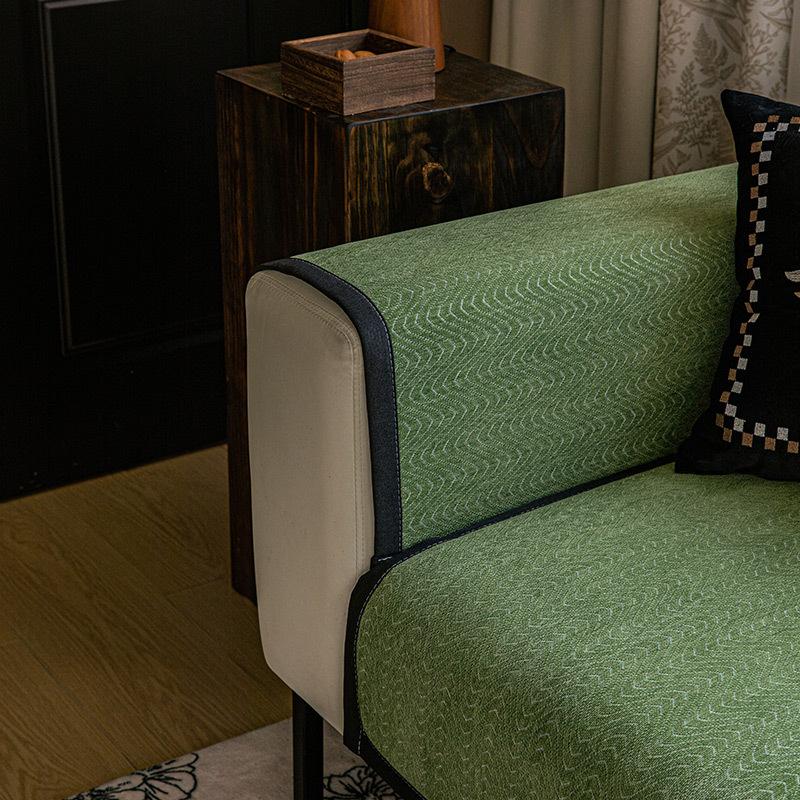 French Retro Sofa Cushion Universal In All Seasons  New Non-Slip Seat Cushion Advanced Sense Straight Row Sofa Seat Cushion Cover Cloth