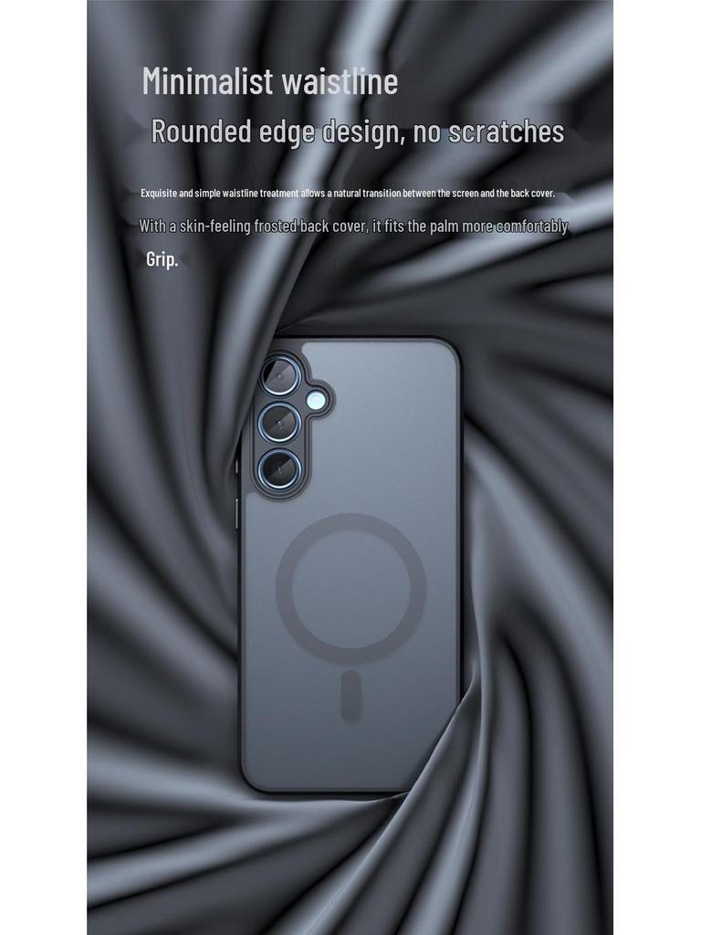 Samsung A17 Airbag Stötsäkert TPU Skyddsfodral - Hudkänsla Matt & Magnetiskt Pansar