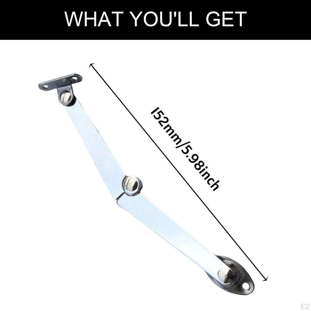 Folding Lid Support Hinges Cabinet Hinge Easy To Install Parts with Mounting Screws