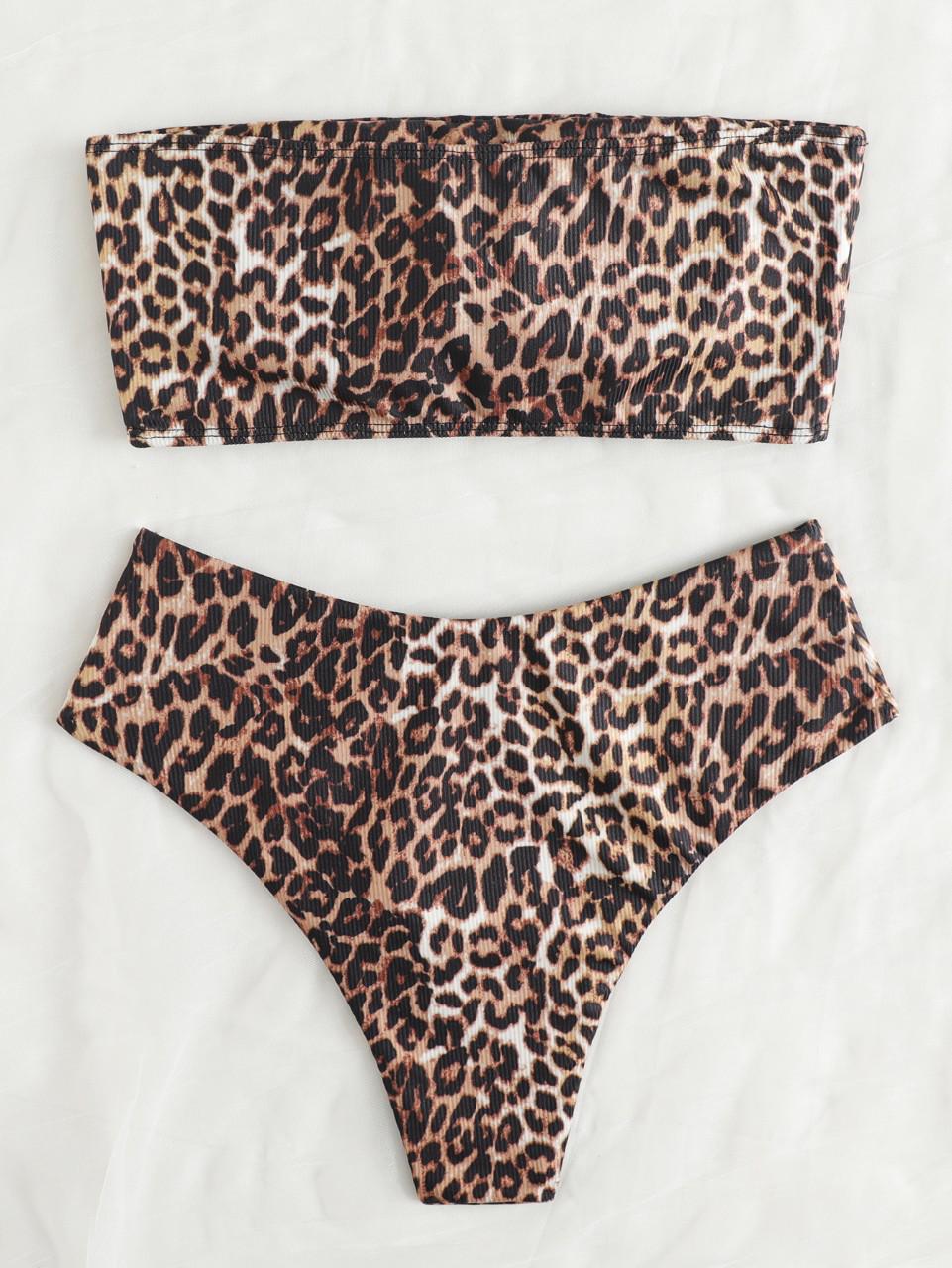 

Новый сексуальный купальник бикини бандо с разрезом и высокой талией 2023 года в наличии Large