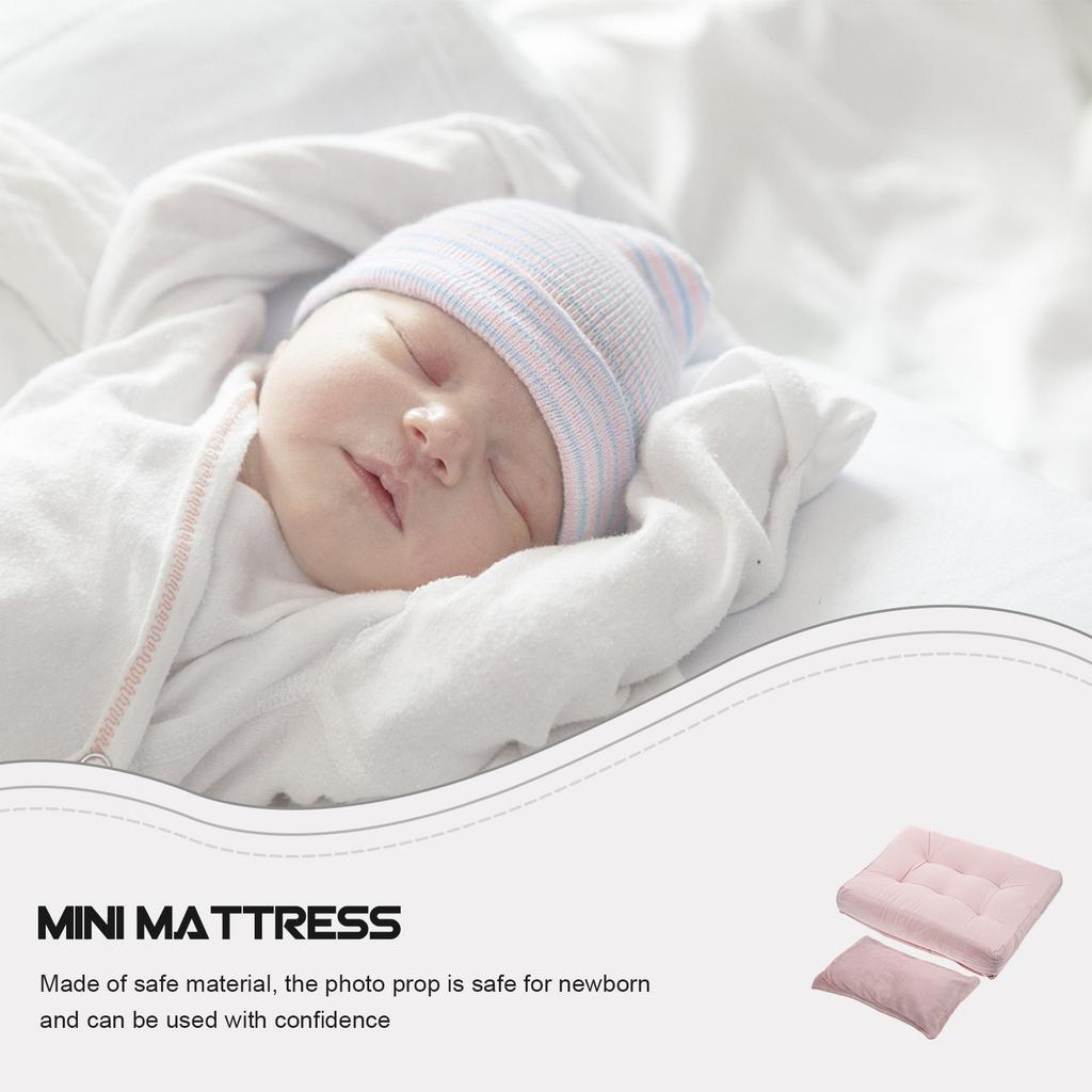 1Set Mattress Baby Photography Prop Pillow Newborn Photo Props Mini Compact Artistic Photo Shoot Decorative