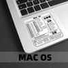 Nálepky s klávesovými zkratkami pro Word Excel Windows/MAC/OS Grafika písmen Ochranná nálepka na notebook