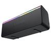 Portable Speaker 52mm Dual Full Range Wireless Speakers with RGB Lights Power Bass Black