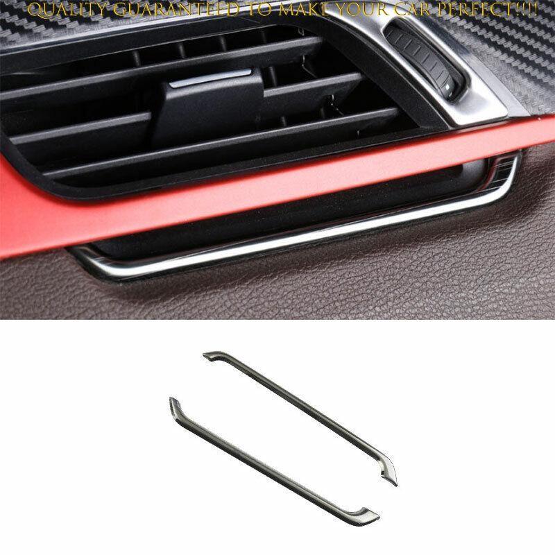 For BMW X1 F48 2016-2022 Black Titanium Left And Right Air Outlet Vent Trim 2PCS