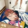 Anime M-Magical S-Sakura Floor Mat Soft Flannel Floor Mat  Suitable for Entryways, Living Rooms, Bedrooms, and Bathrooms