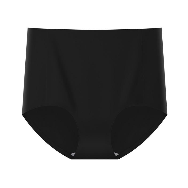 Plus Size Women's Solid Color Comfortable Breathable High Waisted Briefs