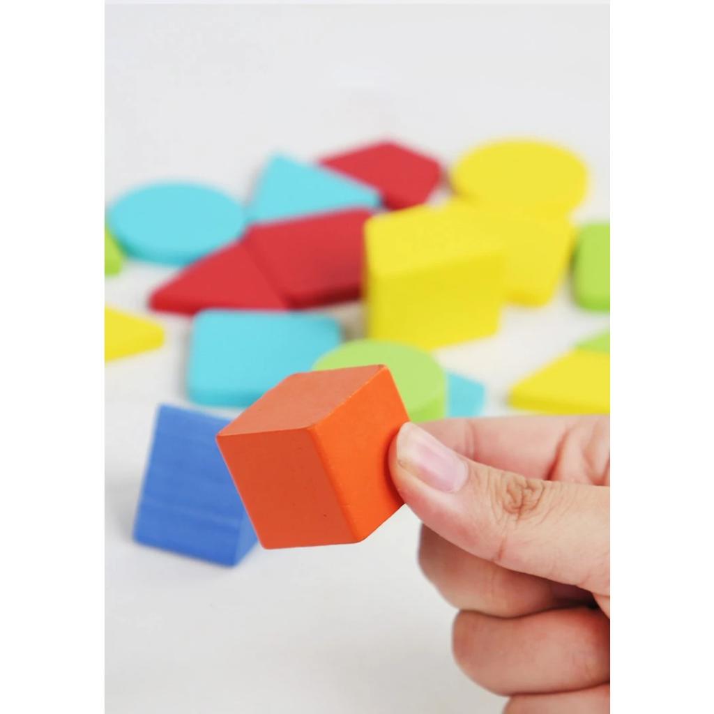 Montessori Color Shape Sorting Box Wooden Toys Color Shape Cognition Preschool Early Learning Educational Toys Gifts for Kids