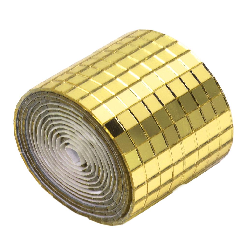 1600Pcs Self Adhesive Mirror Mosaic Sheet Adhesive Mosaic Square Glass Tile Sticker for Home