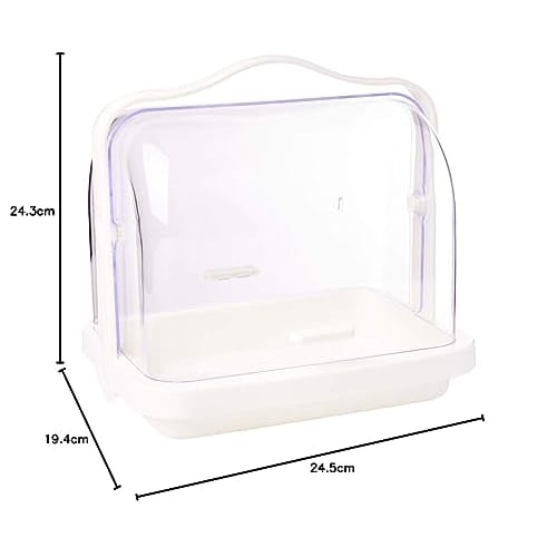 Inomata Chemical Resin Hooded Spice Rack, Table Carry, W25.4 x D19.4 x H24.3cm