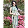 New Chinese Plain and Elegant Cheongsam 1011 New Ancient Full-open Retro Loose Dress Can Be Worn At Work Every Day In Summer