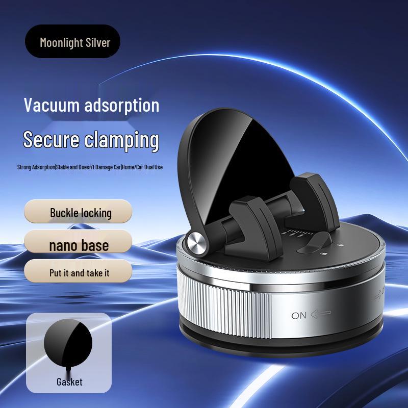 Foldable Dashboard Phone Holder with Anti-Shake Suction Cup for Car Navigation