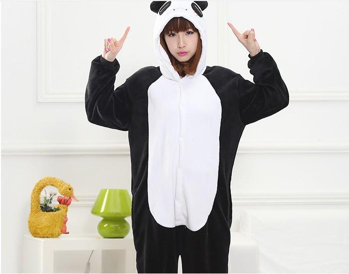Adult Cartoon Red Dinosaur Flannel Onesie Pajamas for Autumn/Winter