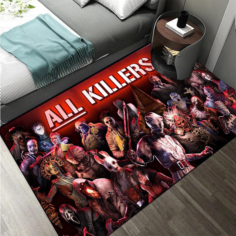 D-Dead by Daylight survival horror escape game Large Area Rugs Carpet for Home Living Room Bedroom Sofa Doormat Floor Play Mat