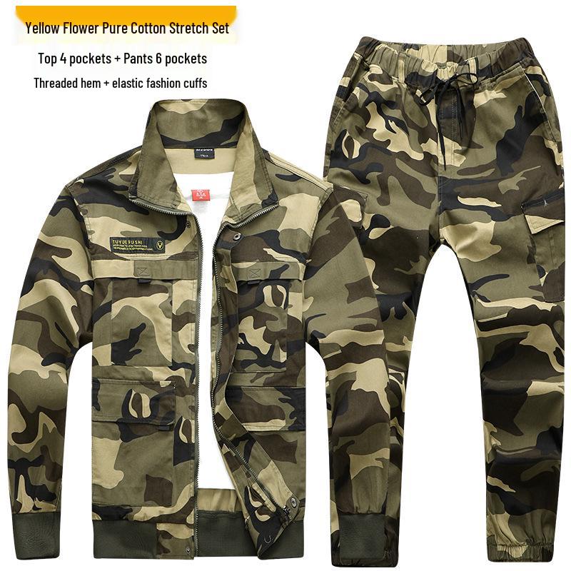 Camouflage Long Sleeve Workwear Suit for Welding & Auto Repair