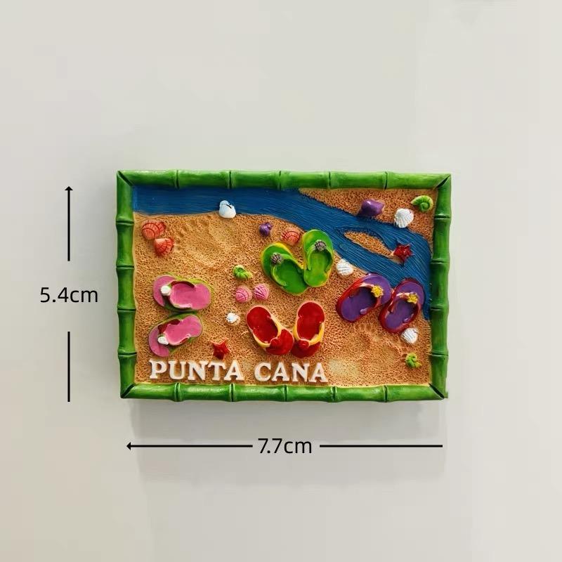 Dominican Republic Travel Souvenir Refrigerator Magnet 3D Refrigerator Magnet Decorative Refrigerator Magnet