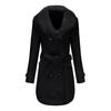 Elegante Cappotto di Lana da Donna, Cappotto di Lana Coreano a Doppio Petto di Media Lunghezza con Colletto (a disposizione )