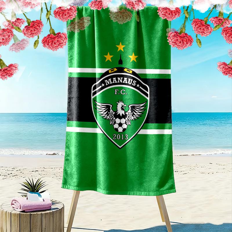 MANAUS FC Print Beach Towel, Large Soft Quick Dry Towel for Beach Camping Swimming