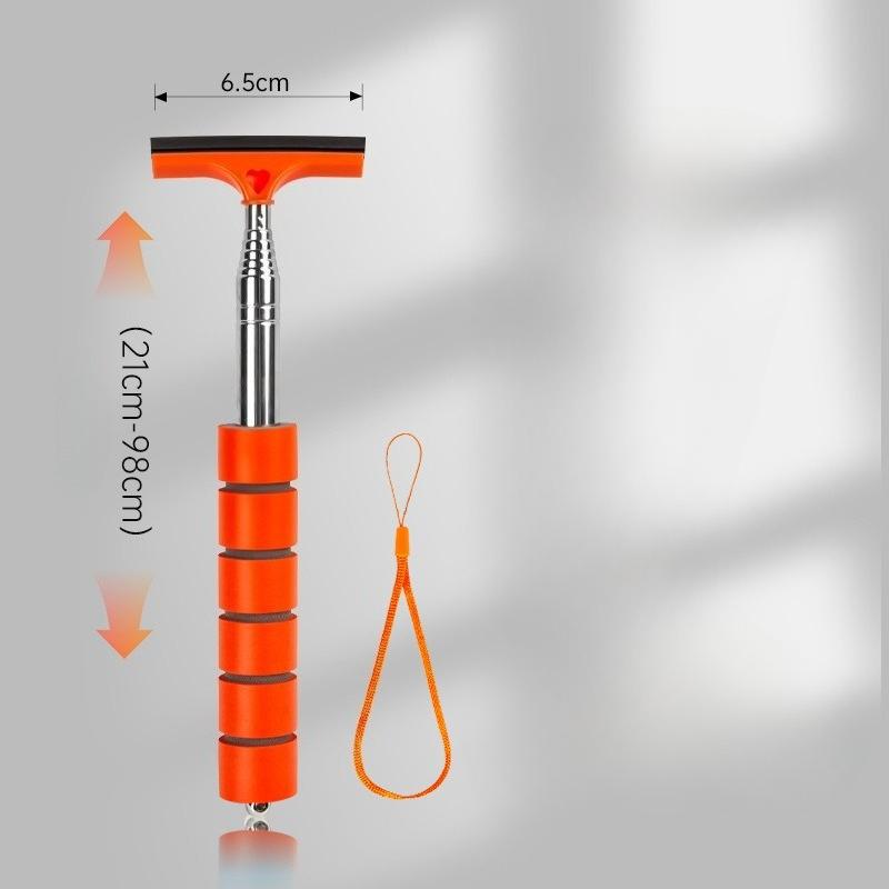 

Автомобильный стеклоочиститель для зеркала заднего вида, портативный телескопический автомобильный скребок для мытья стекол, щетка для мытья автомобильных зеркал, длинная ручка, очиститель тумана для стекла 1PC оранжевый