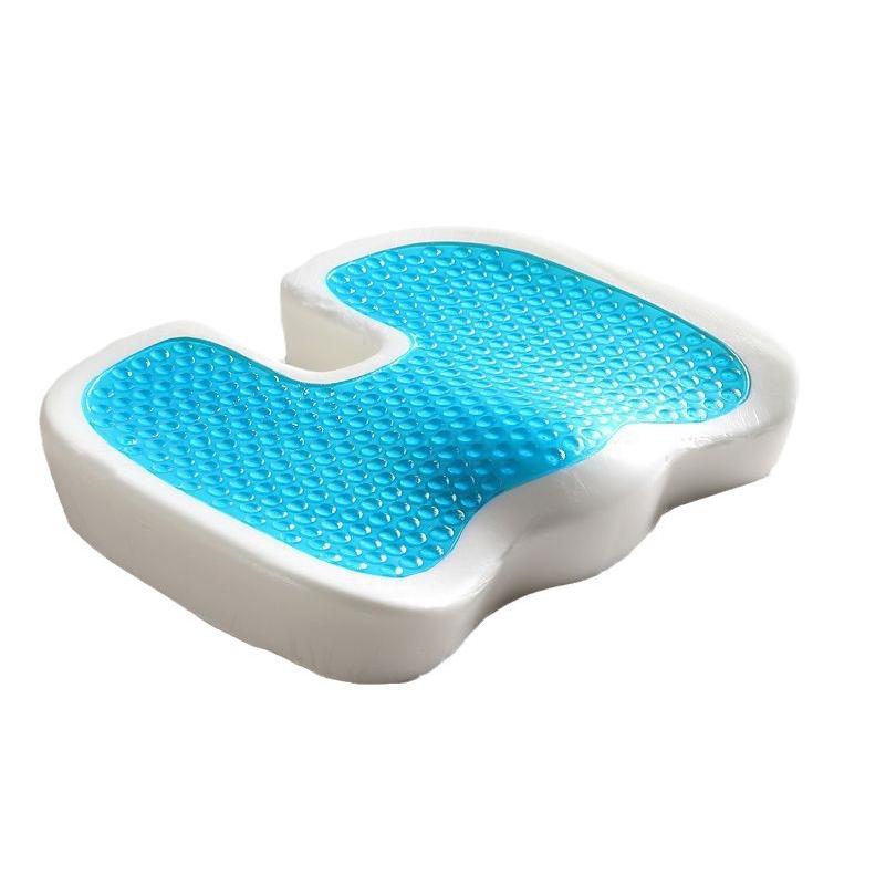 Memory foam gel cushion for car and office, slow rebound cushion for long sitting, U-shaped butt cushion белый