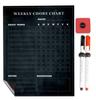 Inkdotpot Magnetic  Whiteboard Weekly Chores Charts Chore  Chart For  Refrigerator  - Dry Erase Behavior Chart For Kids