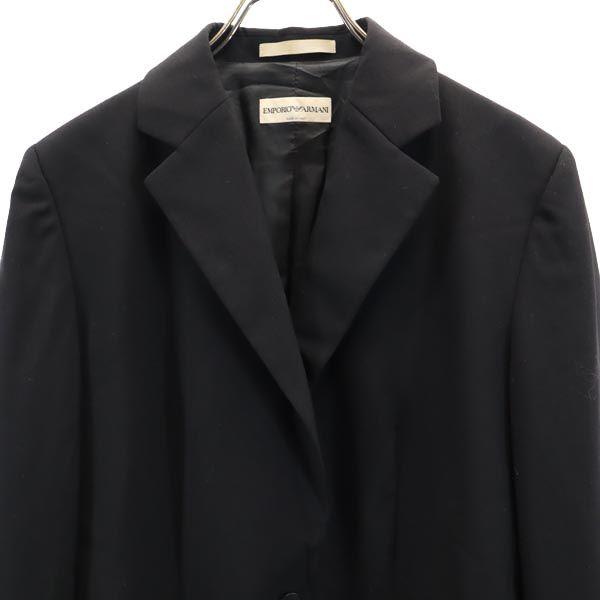 Emporio Armani Made in Italy wool tailored jacket 44 black Women Used